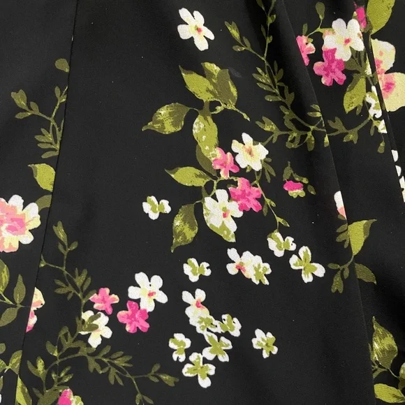 Maison Jules Women's Black Floral Sleevless dress, size 2 - Picture 6 of 9